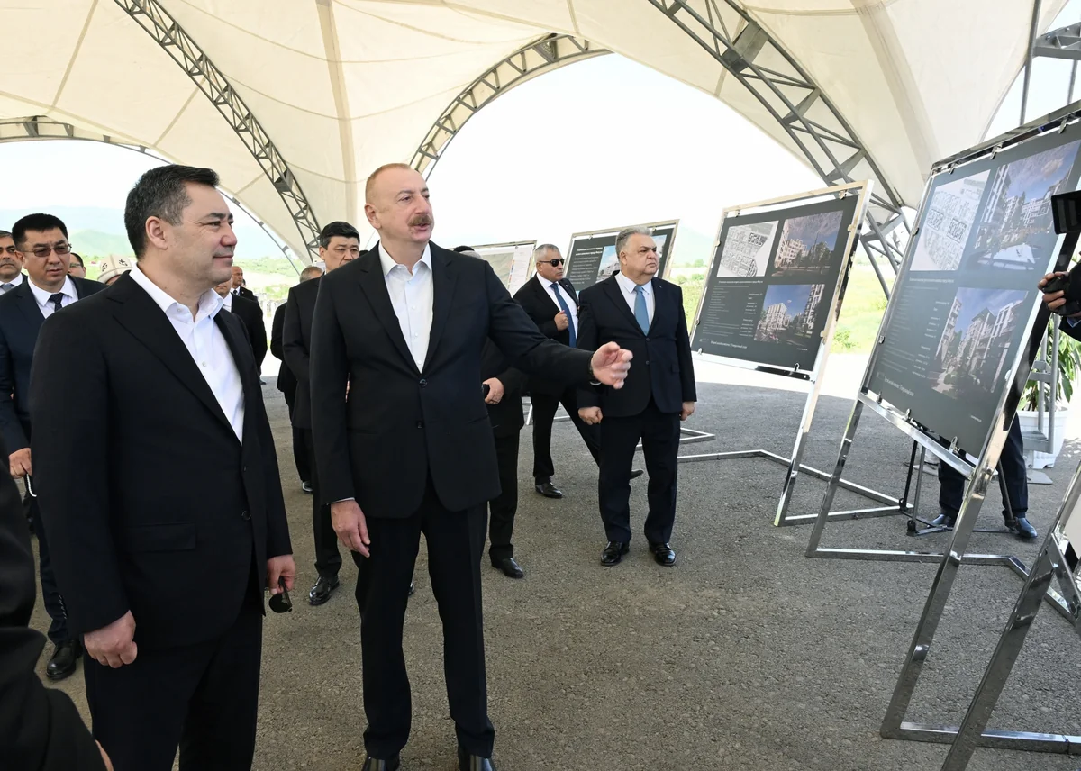 Президенты Азербайджана и Кыргызстана ознакомились с Генеральным планом Физули