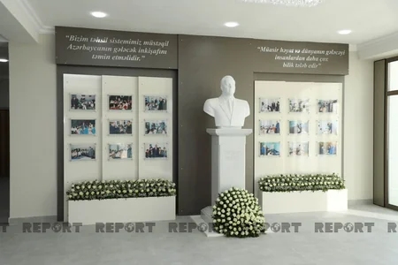 Bakıda sökülərək yenidən tikilən məktəbin açılışı olub