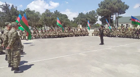 Azerbaijani Army holds series of events on Independence Day