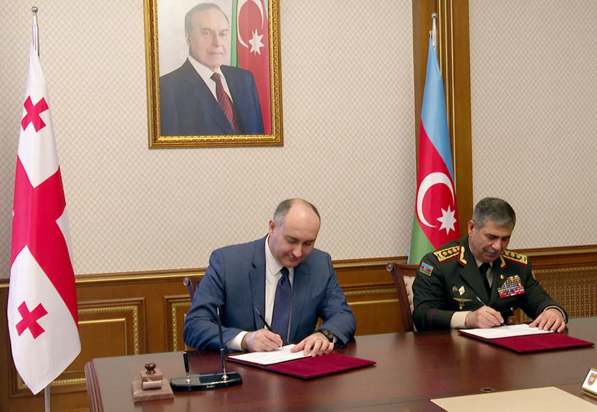 Azerbaijani, Georgian Defense Ministries sign bilateral cooperation plan