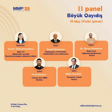 10-cu Milli Marketinq Forumuna son 3 gün!