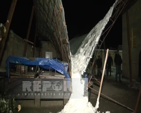 İsmayıllıda günlərdir yağan qar fəsadsız ötüşməyib