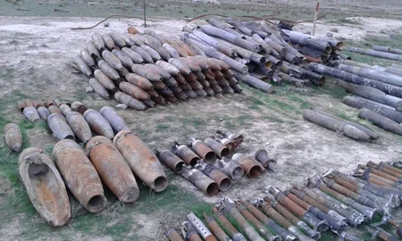 Xızıda daha 136 ədəd partlamamış hərbi sursat aşkarlanıb