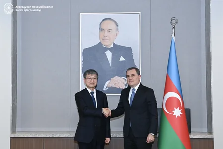 Jeyhun Bayramov receives South Korean Ambassador upon completion of his diplomatic mission