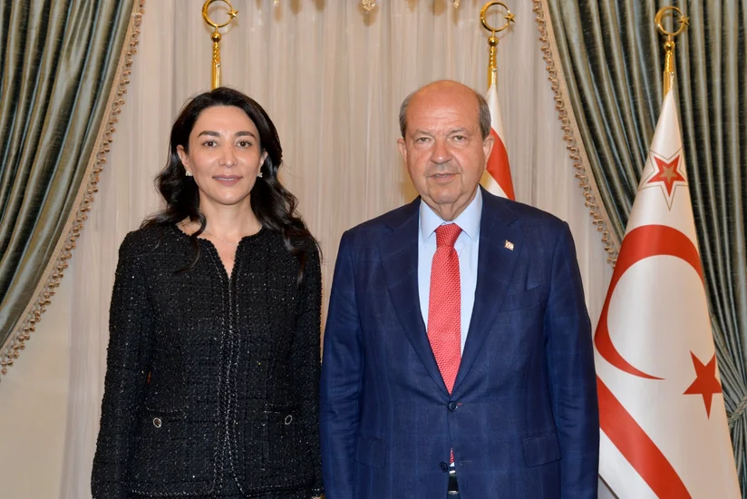 Səbinə Əliyeva Şimali Kiprin Prezidenti ilə görüşüb