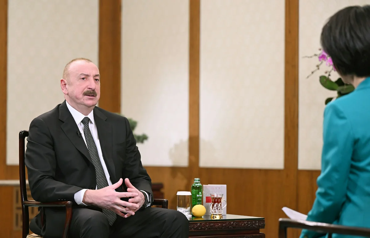 President Ilham Aliyev highlights Azerbaijani tea tradition in interview with Chinese television