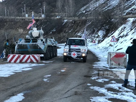 В Ханкенди беспрепятственно проехали автомобили МККК