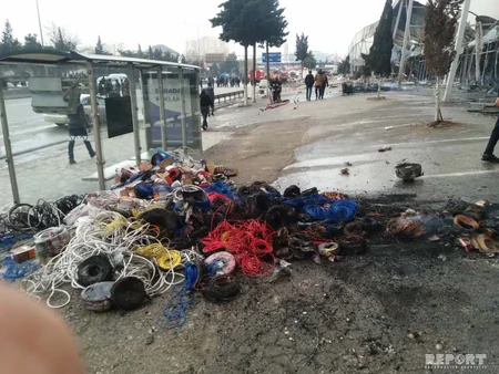 “EuroHome”dakı yanğından - FOTOREPORTAJ