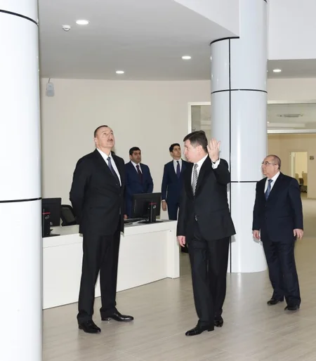 ​Prezident İlham Əliyev Əmlak Məsələləri Dövlət Komitəsinin yeni Mərkəzinin açılışında iştirak edib - FOTO