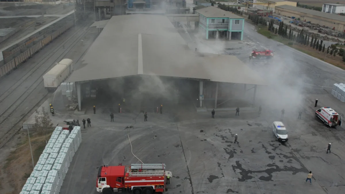 FHN Qazaxda mülki müdafiə məşqi keçirib