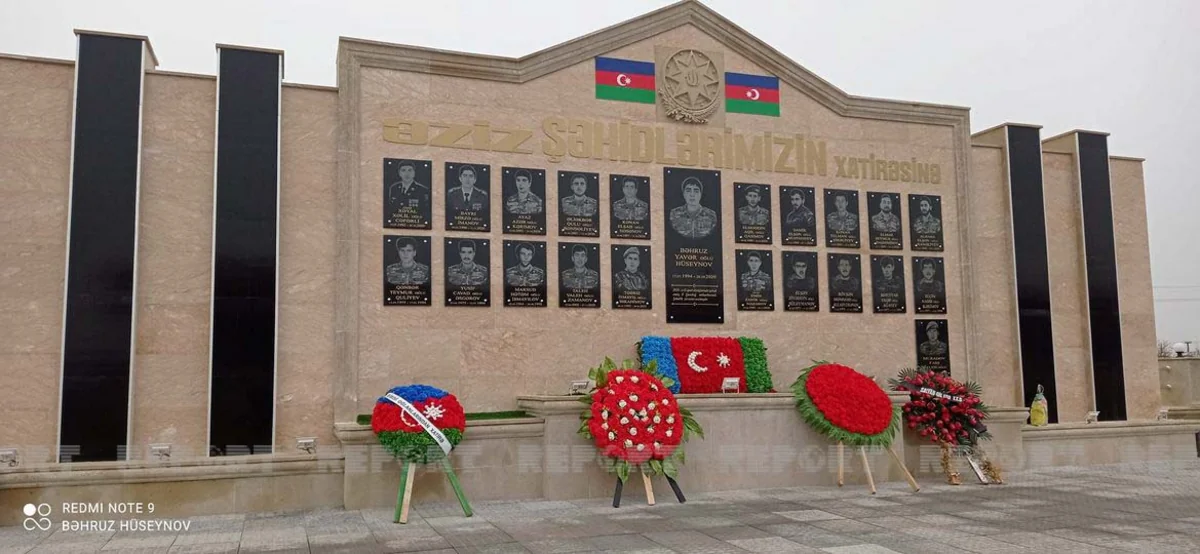 Salyanda şəhidin xatirəsinə ucaldılmış abidənin açılışı olub