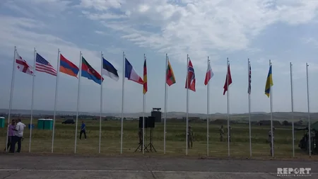 Azərbaycan hərbçiləri Gürcüstanda keçirilən təlimlərdə iştirak edirlər