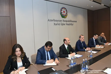 Ceyhun Bayramov Litva xarici işlər nazirinin müavini ilə görüşüb