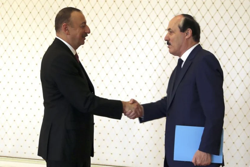 Azerbaijani President Ilham Aliyev awards Ramazan Abdulatipov with Friendship order