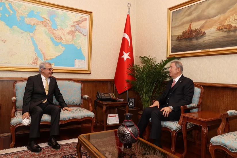 Hulusi Akar meets with Turkey's special rep to Armenia