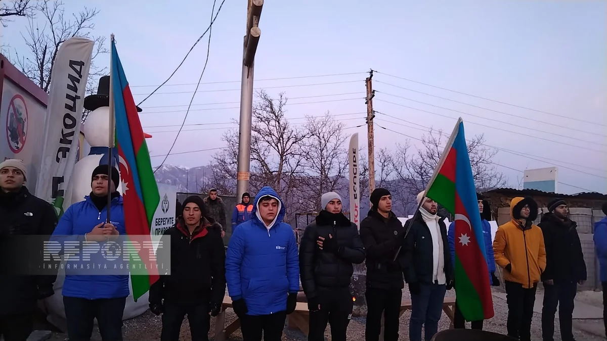 Protest rally on Khankandi-Lachin road enters its 38th day