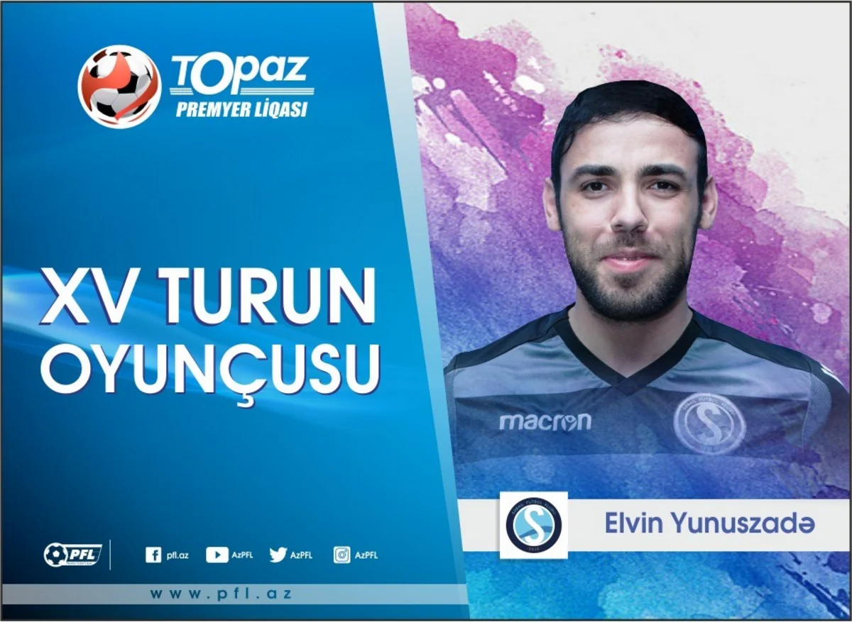 Səbailin futbolçusu həftənin ən yaxşı oyunçusu seçilib