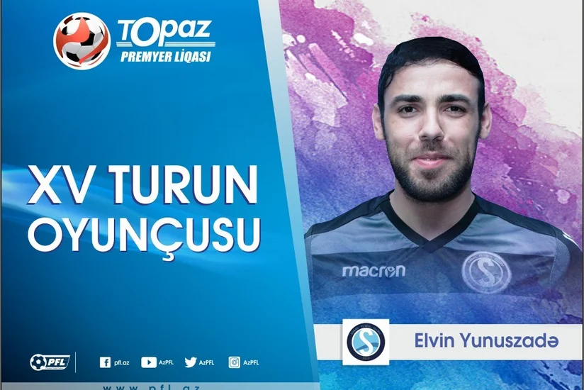 Səbailin futbolçusu həftənin ən yaxşı oyunçusu seçilib