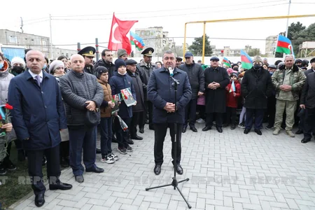 Düşməni əlləri ilə boğan şəhidin adı əbədiləşdirilib