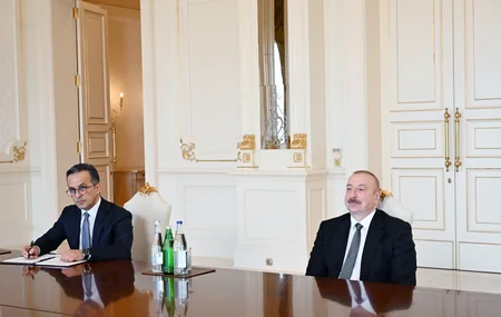 President Ilham Aliyev receives representatives of US Mormon Church and Stirling Foundation