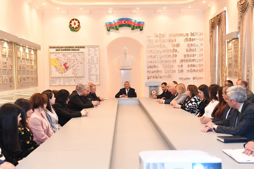 Dövlət Komitəsində Heydər Əliyevin 100 illik yubileyinə həsr olunan tədbir keçirilib