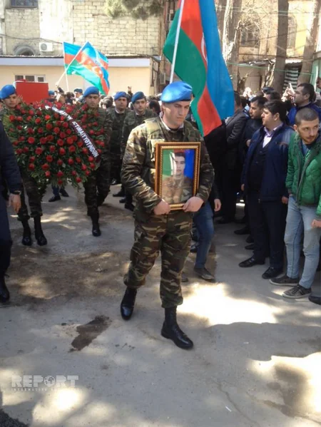 Azərbaycan ordusunun şəhid olan əsgəri dəfn olunub - FOTO