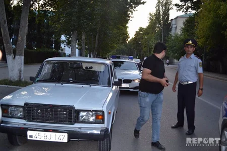 Mingəçevir şəhərində yol polisi reyd keçirib