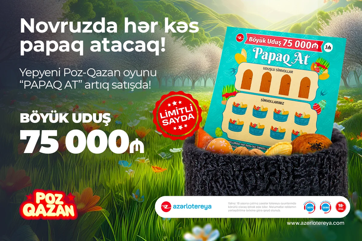 Novruza özəl yeni “Papaq at” lotereyası satışa çıxdı