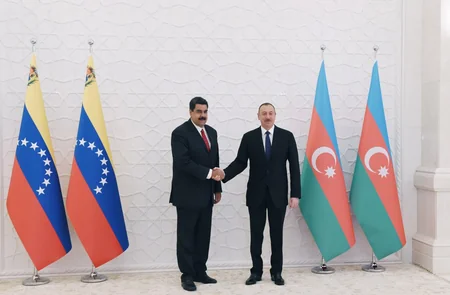 Azərbaycanda Venesuela Prezidenti Nikolas Maduronun rəsmi qarşılanma mərasimi olub