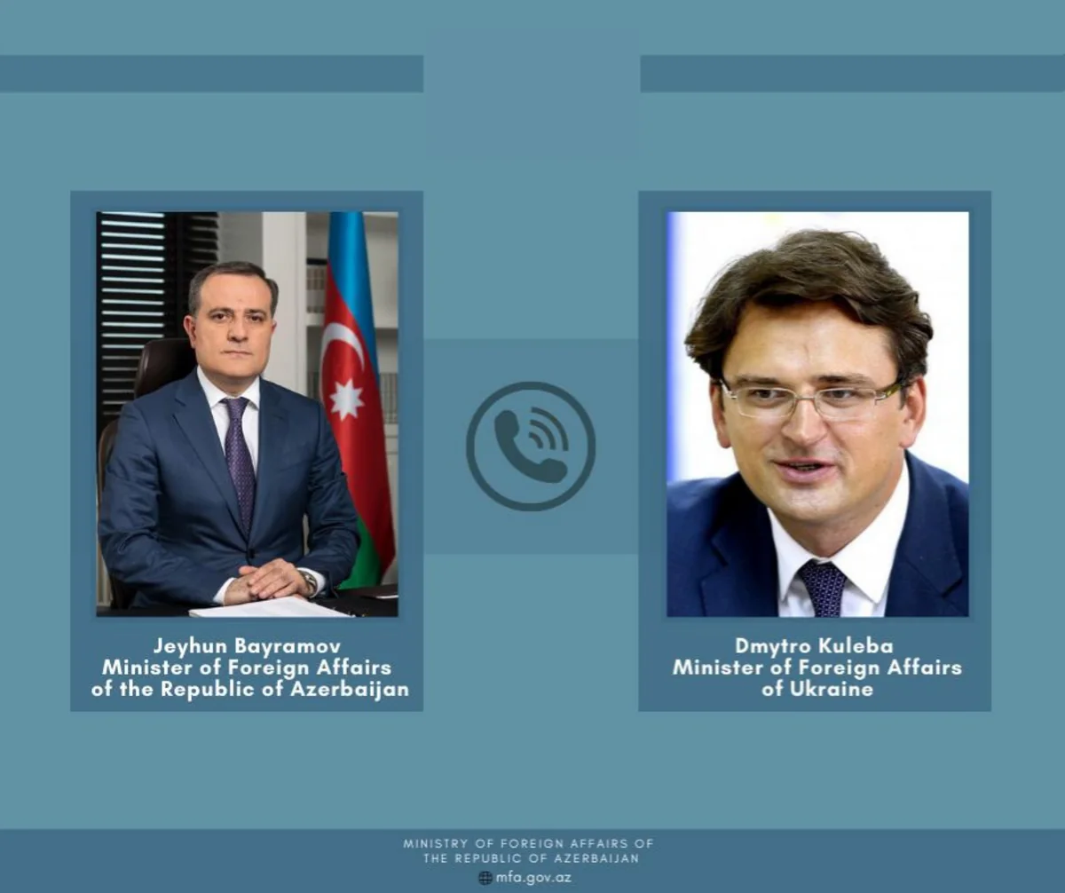Azerbaijan's Foreign Minister holds phone talks with his Ukrainian counterpart