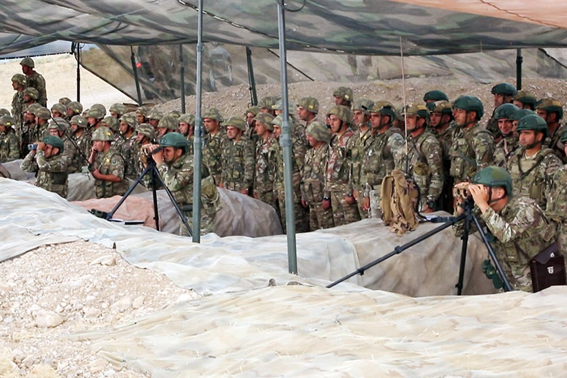 ƏÜO-nun artilleriya bölmələri şərti düşmənin planlı və plandankənar hədəflərini məhv edib