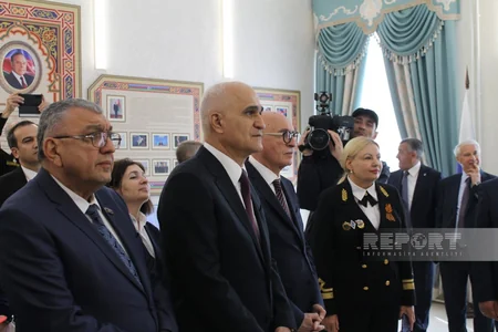 Azərbaycan nümayəndə heyəti Həştərxanda Xəzər Dəniz və Çay Nəqliyyatı İnstitutunda olub