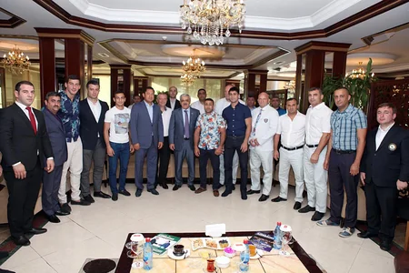 President of Judo Federation met with national team members