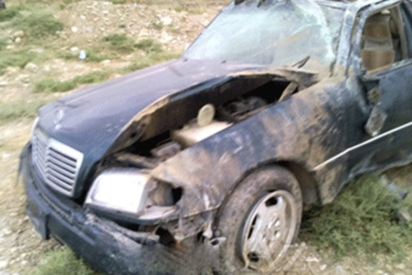 İmişlidə “Mercedes” digər maşına çırpılaraq dərəyə aşıb, sürücü yaralanıb