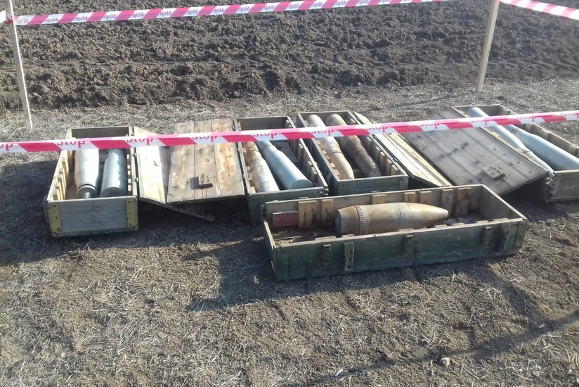 Cəbhə boyu ərazilərdə 270 partlamamış hərbi sursat aşkarlanıb