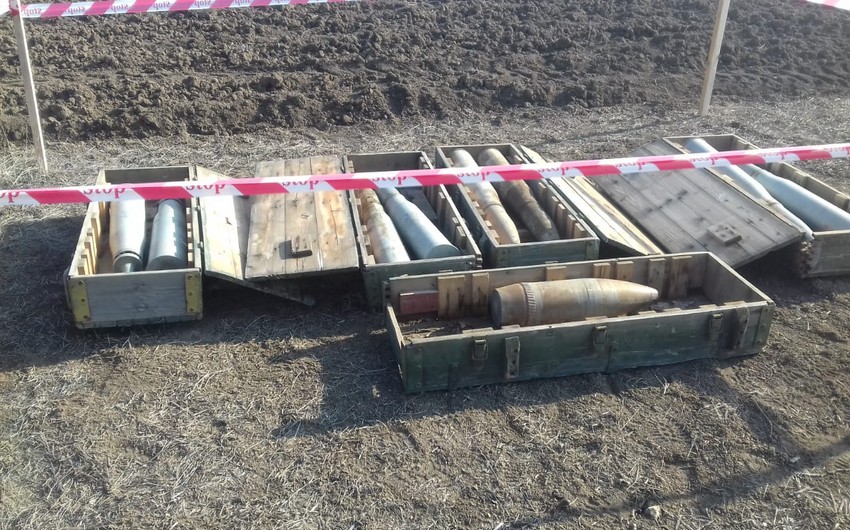 Cəbhə boyu ərazilərdə 270 partlamamış hərbi sursat aşkarlanıb