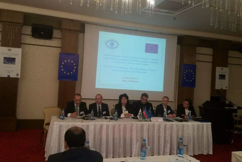 ​Bakıda “Əməkçi miqrantların hüquqlarının müdafiəsi və onların cəmiyyətə inteqrasiyası” mövzusunda beynəlxalq seminar keçirilir