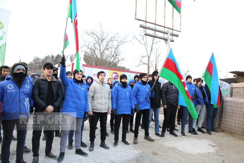 Protests on Khankandi-Lachin road enter their 14th day