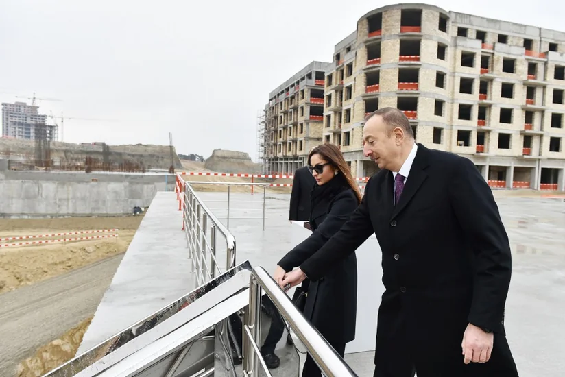 President Ilham Aliyev got acquainted with works done in Baku White City