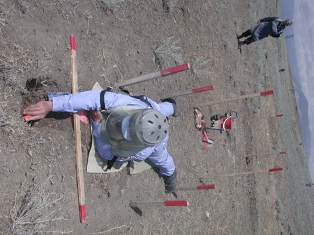 Tərtərdə tank əleyhinə mina tapılıb