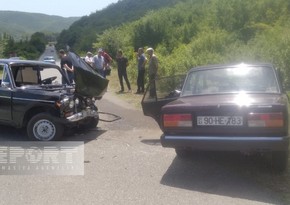 В Исмаиллы сотрудник полиции пострадал при ДТП