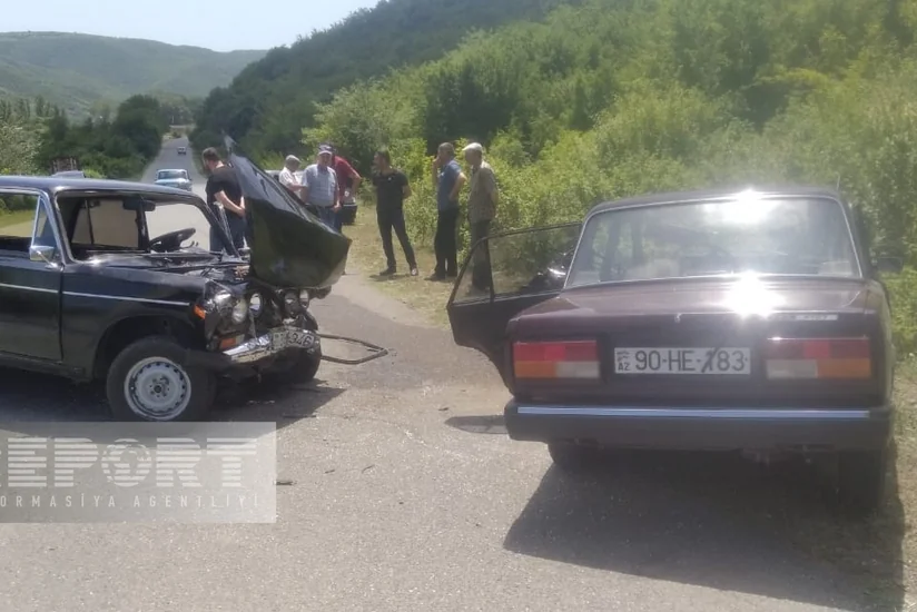 В Исмаиллы сотрудник полиции пострадал при ДТП