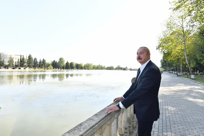 Prezident İlham Əliyev Qazaxa səfər edib