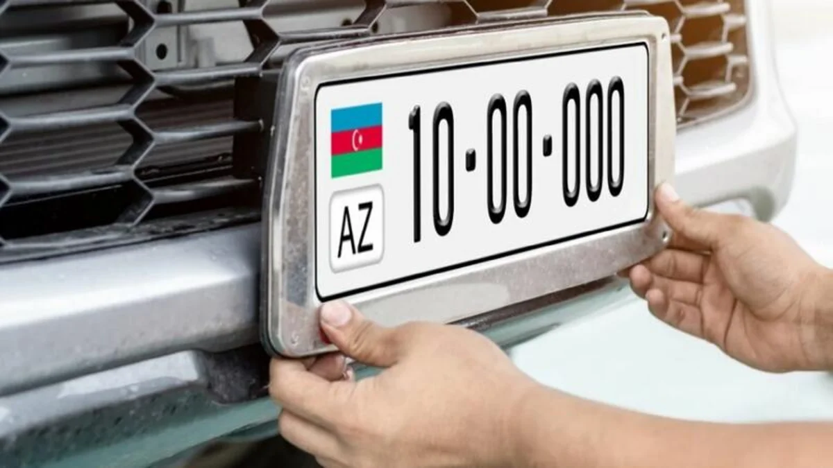 Azərbaycanda avtomobillərin dövlət qeydiyyat nişanları elektron qaydada veriləcək