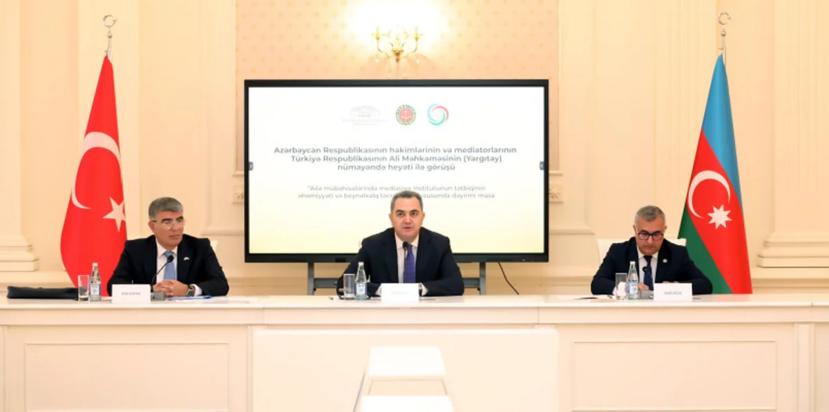 Ali Məhkəmədə “Ailə mübahisələrində mediasiya institutunun tətbiqinin əhəmiyyəti və beynəlxalq təcrübə” mövzusunda dəyirmi masa keçirilib