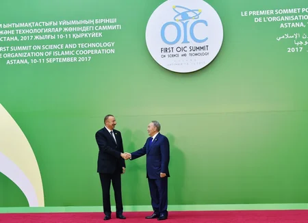 Prezident İlham Əliyev Astanada İƏT-in elm və texnologiya üzrə birinci Sammitində iştirak edir