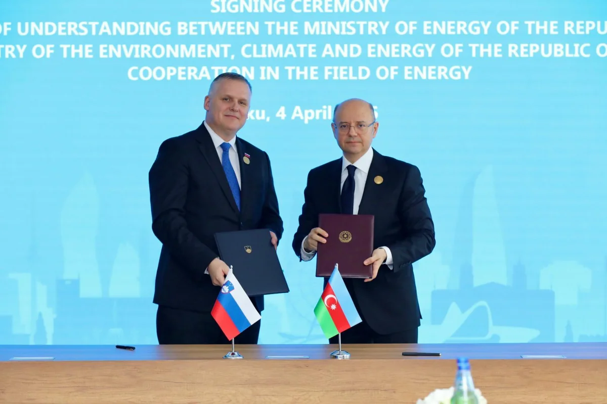 Azerbaijan, Slovenia sign MoU on energy cooperation