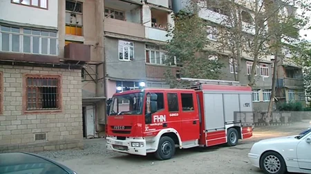 Gəncədə yaşayış binasının zirzəmisində baş vermiş tüstülənmənin qarşısı alınıb - YENİLƏNİB