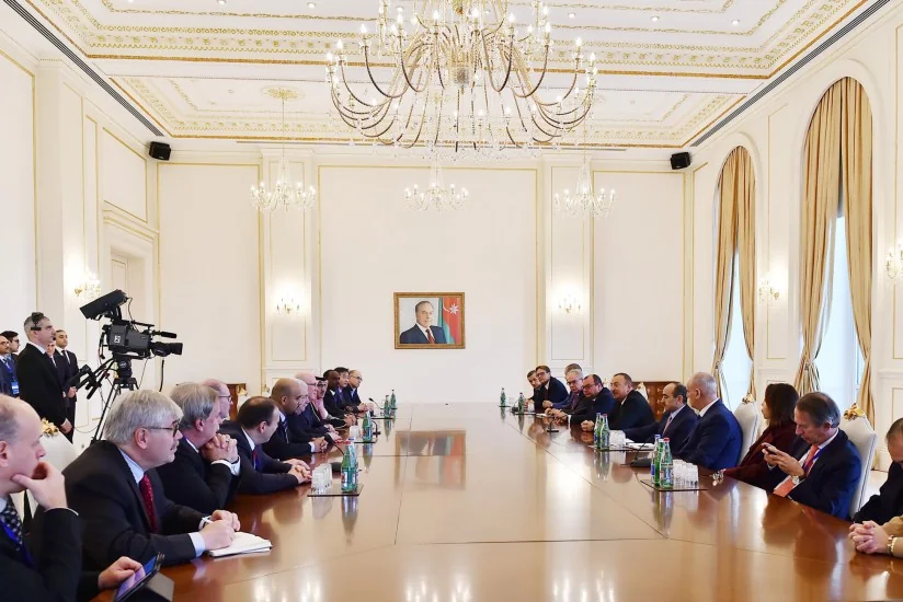 President Ilham Aliyev received group of participants of 5th News Agencies World Congress - UPDATED