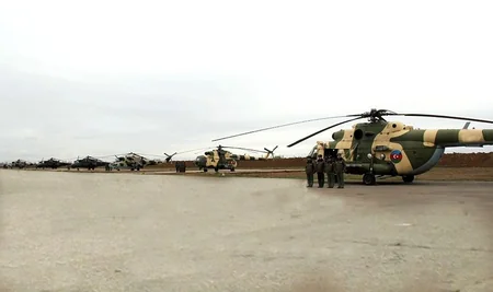 Zakir Hasanov, Maharram Aliyev visiting military units on frontline